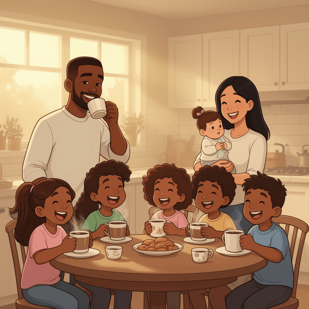 Our family coffee moment