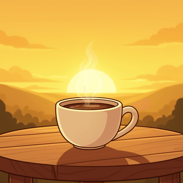 Sacred pause with coffee
